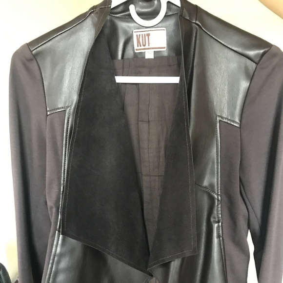 🛑SOLD! Faux Leather + Suede Jacket 🛑 - Picture 2 of 7